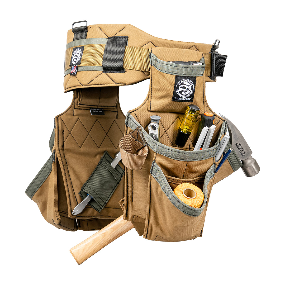 Carpenter Side-By-Side Tool Belt Setup
