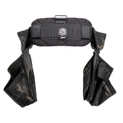 Badger Side-by-side Carpenter Belt, black camo, empty back view