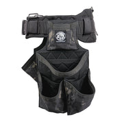 Badger Side-by-side Carpenter Belt, Black camo, empty fastener side view