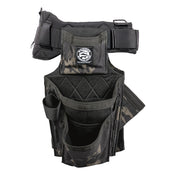 Badger Side-by-side Carpenter Belt, black camo, empty tool side view