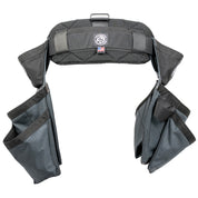 Badger Side-by-side Framer Belt, gunmetal, empty back view