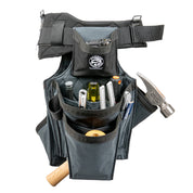 Badger Side-by-side Framer Belt, gunmetal, filled tool side view