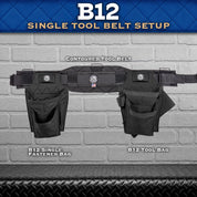 B12 Single Tool Belt Setup - Solid