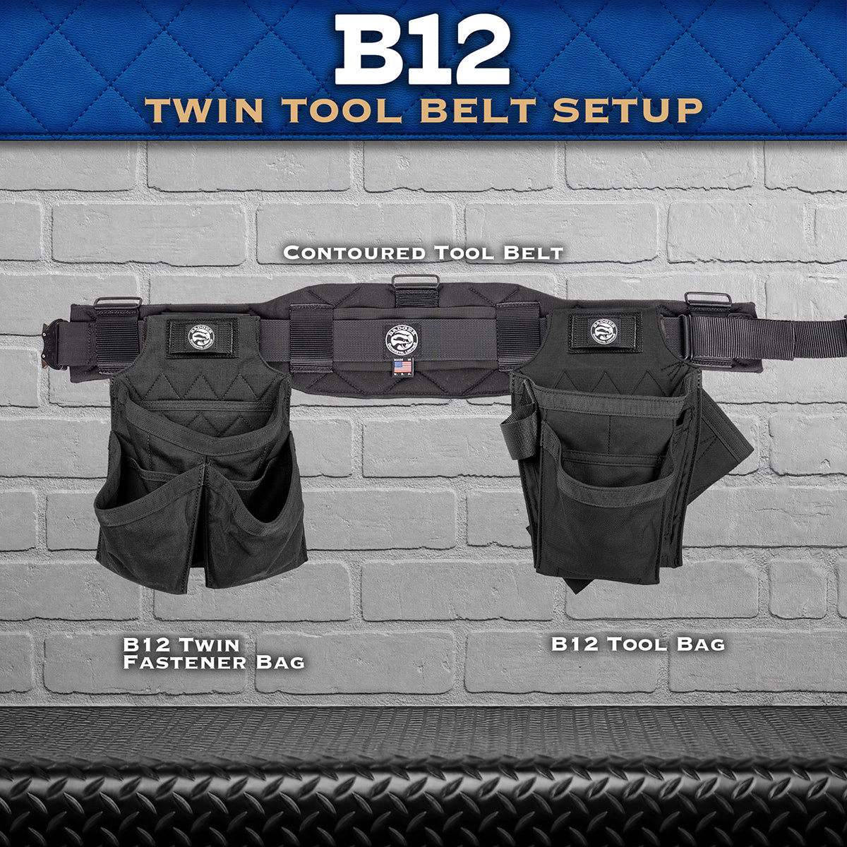 B12 Twin Tool Belt Setup - High-Low