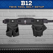 B12 Twin Tool Belt Setup - High-Low