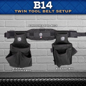 B14 Twin Tool Belt Setup - Solid