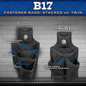 B17 Twin Fastener Bag - Solid