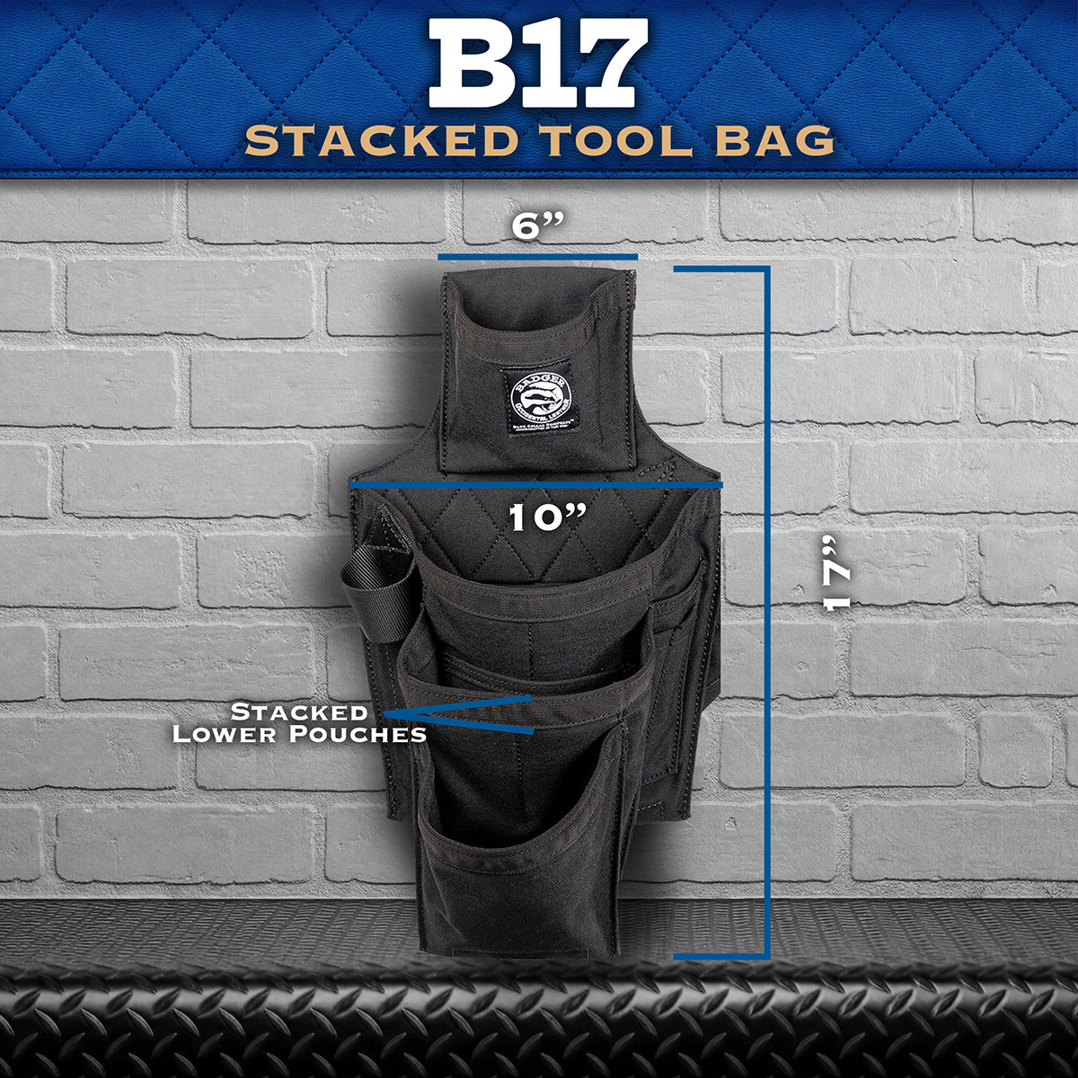 B17 Stacked Tool Bag - Solid