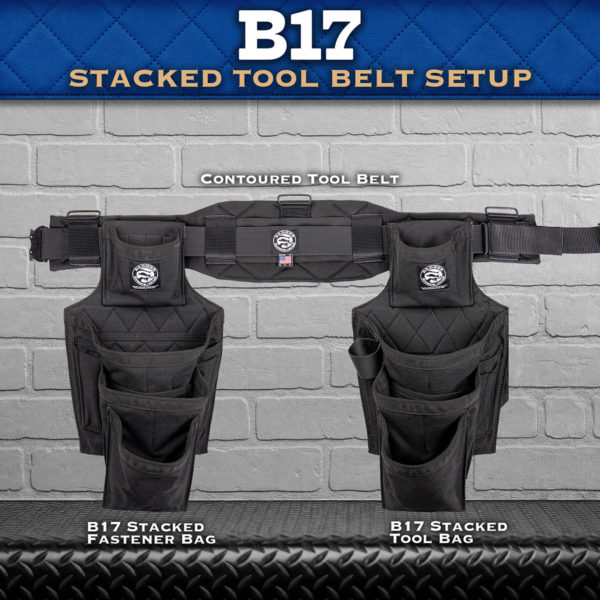 B17 Stacked Tool Belt Setup - Solid