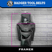 Framer Fastener Bag size/dimensions
